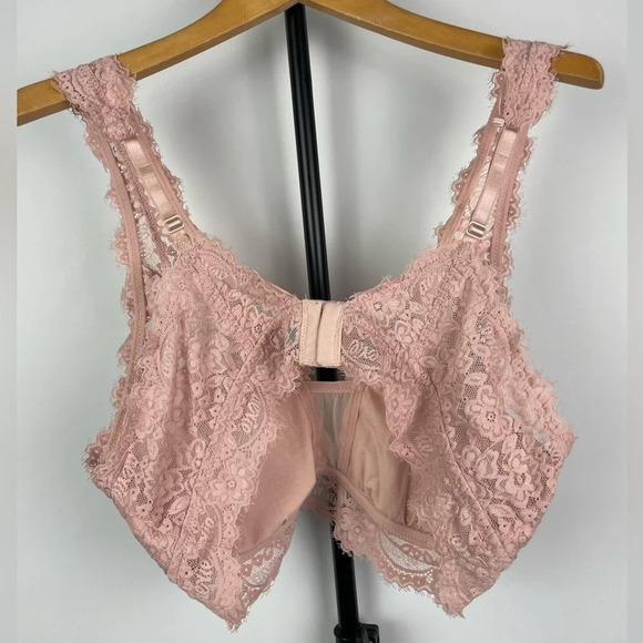 Intimately Free People Blue Striped Tank & Aerie Pink Lace Bralette Bundle - Picture 7 of 12